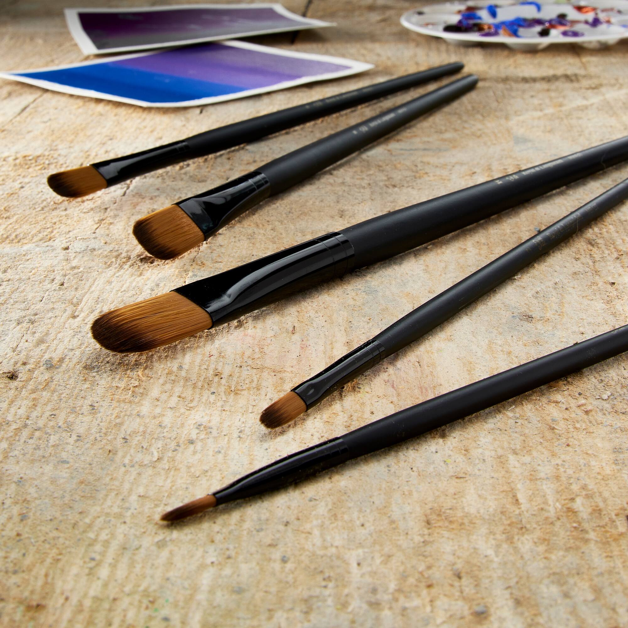 12 Packs: 5 ct. (60 total) Royal & Langnickel® Essentials™ Filbert Brush Set